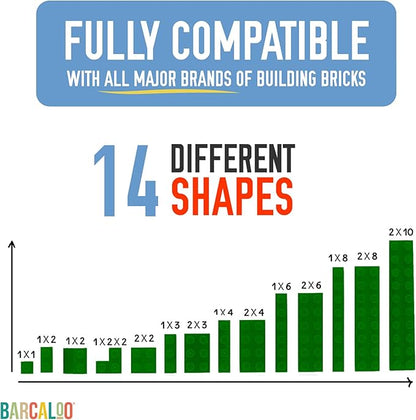 Barcaloo 1000 Pieces Building Bricks Set - Classic Bulk Small Blocks