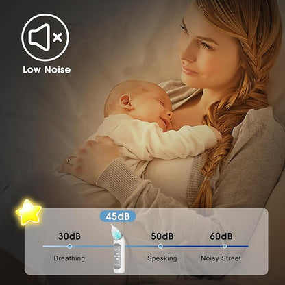 Electric Nasal Aspirator for Baby - Baby Nose Sucker, Snot Booger Mucus Remover for Baby Toddler Infant Newborn Kid 3 Suction