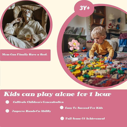 Flower Building Bouquet Set, Flower Building Toys