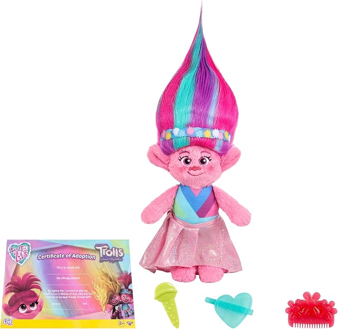 Little Live Pets Scruff-a-Luvs Trolls Band Together Reveal. Wash, Reveal and Style A Cute Plush Trolls Doll