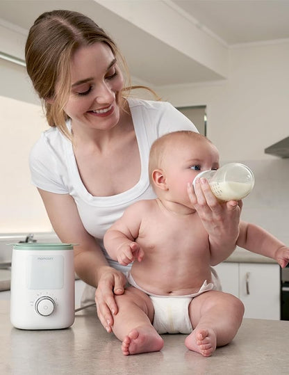 Momcozy Nutri Bottle Warmer, 9-in-1 Baby Bottle Warmer with Night Light, Accurate Temperature to Preserve Fullest Nutrients in Breast Milk, Bottle Warmers for All Bottles with Breastmilk or Formula