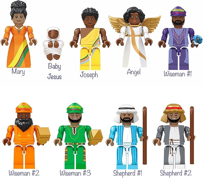 African Nativity International Series - Block Building Christmas Nativity Set 12+ (603