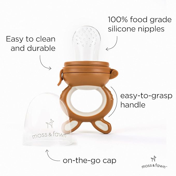 Forage Feeder, Soothing Silicone Frozen Baby Food Teething Toy