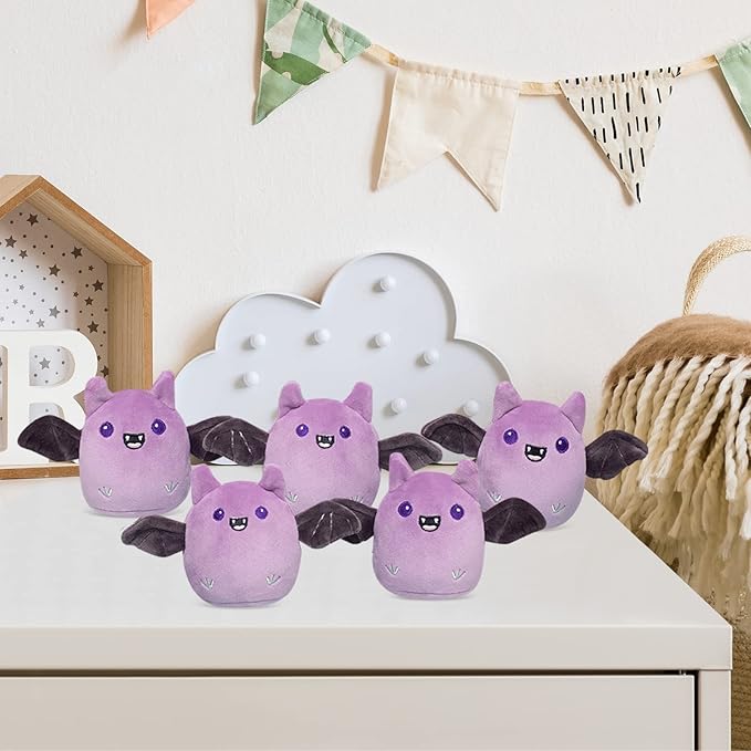 REFAHB Lucky Bat Plush Toy, Removable Stuffed Animal Plush Dolls (5pcs a