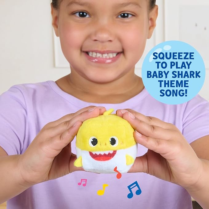 Baby Shark Nesting Dolls, Plush Cube Characters That Play Music