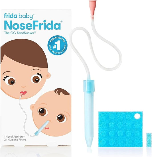 Frida Baby NoseFrida SnotSucker Nasal Aspirator for Baby, Baby Nose 24 Extra