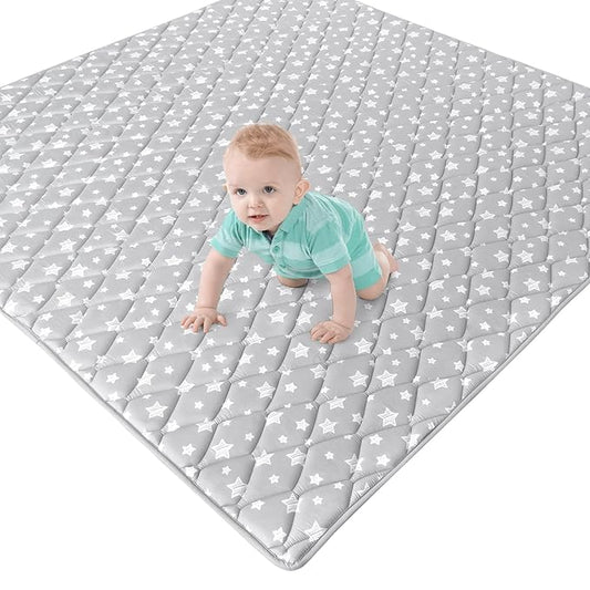Premium Foam Baby Play Mat 71''x59'', One-Piece Crawling Mat Non Slip Cushioned Baby Mats for Playing 71x59 Inches