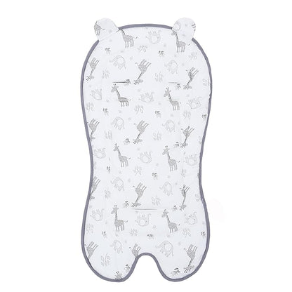 Miracle Baby Car Seat Insert Universal Breathable Baby Stroller Cushion Reversible 3D Air Mesh Cotton Stroller Mat for CarSeat, Buggy, Carrycot, High Chair （Giraffe）