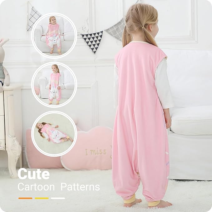 Baby Sleeping Sack Sleeveless, Toddler Sleeping Bag with Legs