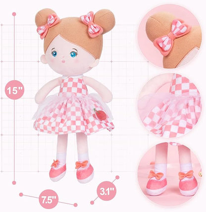 OUOZZZ Soft Baby Doll for Girls - My First Baby 15"