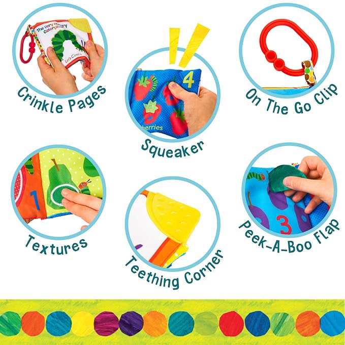 Let's Count Soft Book - World of Eric Carle the 5.25x5.25 Inch