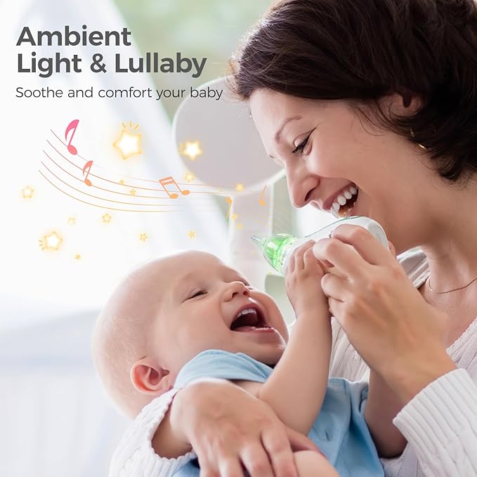 Momcozy Baby Nasal Aspirator, 3 Suction Levels Electric Nasal Aspirator for Baby
