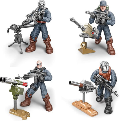 MEIEST SWAT Model Equipment Assembly Building Block Toys,8 PCS City Police Action Mini-figures with Multiple Military Weapons Accessories,Party Favors Set for Boys