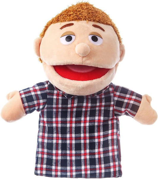 1 Pcs Family Hand Puppets 12 Inch Grandparents, Mom & Dad