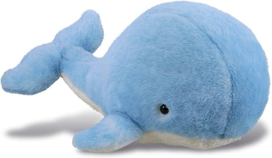 DolliBu Plush Whale Stuffed Animal - Soft Huggable Blue Whale, Adorable Playtime Whale Plush Toy 13 Inches