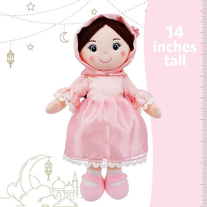 June Garden 14" Snuggle Cuties Aisha - Muslim Hijab Doll