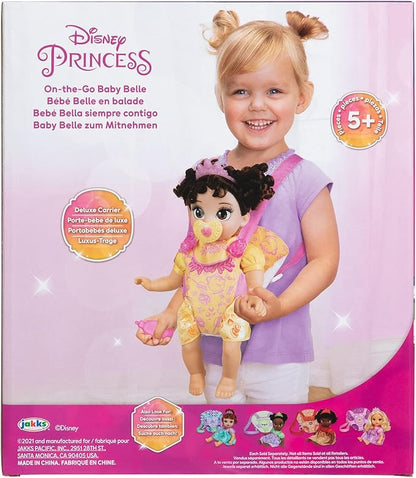 Disney Princess Belle Baby Doll Deluxe with Tiara, Carrier