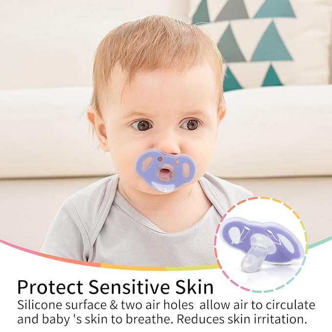 Mombella Koala Pacifiers 0 Months+, Silicone Baby Pacifier for Breastfed Babies 2 Pack