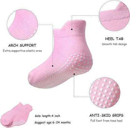 Geyoga 18 Pieces Baby Headband Newborn Socks and Mittens Sets 0-6 Months
