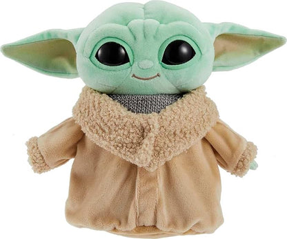 Star Wars Grogu Plush with Beskar Armor, Soft Doll Inspired by Star Wars Mandalorian Book of Boba Fett