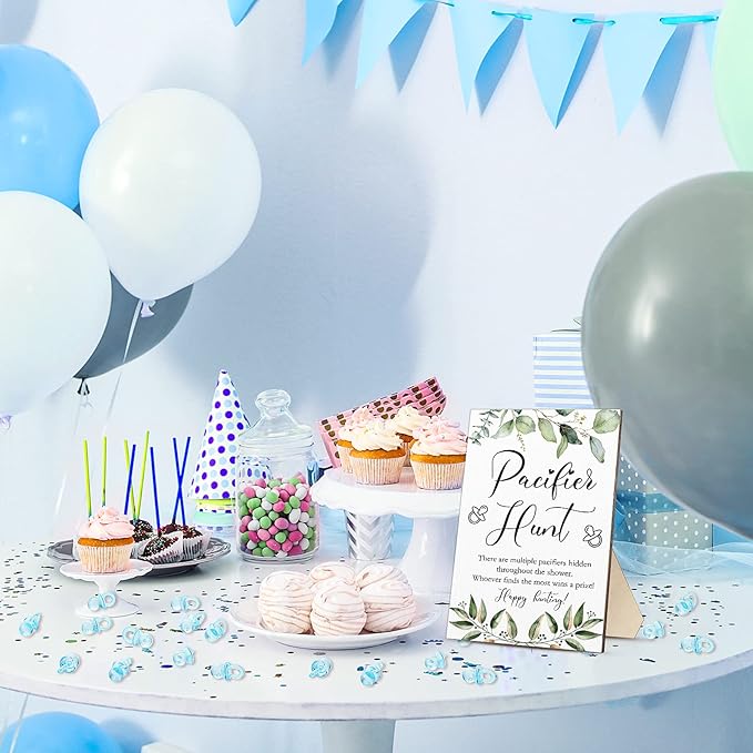 51 Pcs Cool Baby Shower Games Include Baby Pacifier Hunt 50 Acrylic