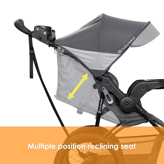Baby Trend Expedition® Zero Flat Jogger Travel System with LED Lights, Dash Grey