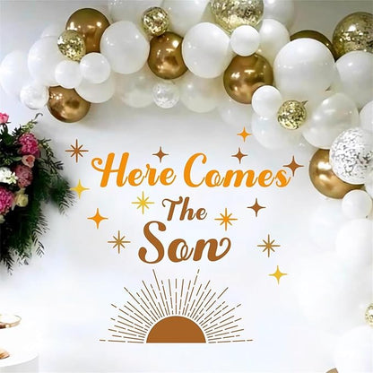 Baby Shower Party Decal Here Comes The Son Backdrop Decal