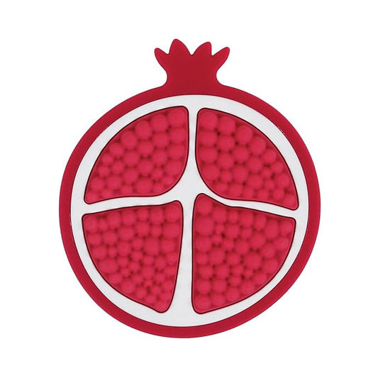 Hudson Baby Silicone Teether, Pomegranate
