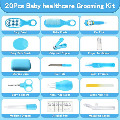 Baby Healthcare and Grooming Kit, 20 in 1 Baby Safety Boys(20 kits 20 in 1)
