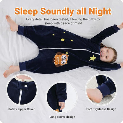 Baby Sleeping Sack Sleeveless, Toddler Sleeping Bag with Legs