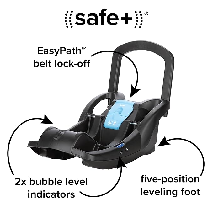 Diono Quantum 4 3-in-1 Travel System with LiteClik 30 R SafePlus Infant Car Seat and Base, Rear-Facing for Infants 4-30lbs, Includes Infant Car Seat Folding Stroller and Toddler Seat (Gray Slate)