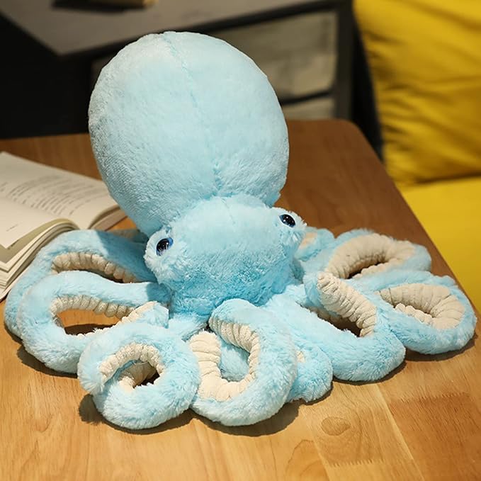 Octopus Stuffed Animals Octopus Plush Doll Toys Octopus Stuffed Toys Gift for Kids and Lovers for Birthday, Christmas Day(17.7-inch Blue)