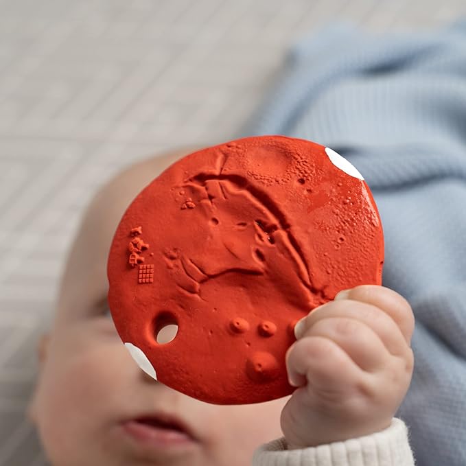 Mars Biscuit Natural Rubber Baby Toy for Teething, Bath time