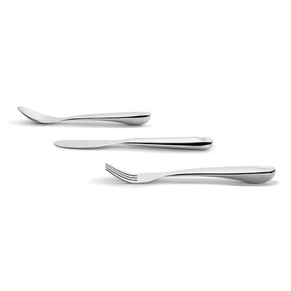Munchkin Polish Toddler Utensils, Includes Fork, Knife and Spoon, Stainless Steel, 3 Piece