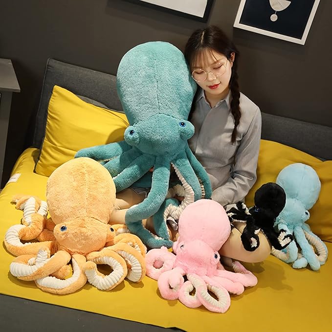Octopus Stuffed Animals Octopus Plush Doll Toys Octopus Stuffed Toys Gift for Kids and Lovers for Birthday, Christmas Day(17.7-inch Green)