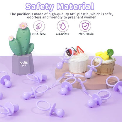 36 Plastic Pacifiers for Baby Shower Game, 2.75?ÖŌĆ?Baby Shower Pacifiers