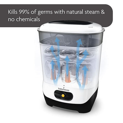 Baby Brezza 4 in 1 Baby Bottle Sterilizer Machine ??Largest Capacity Electric Steam Sterilization