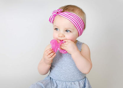 Nuby Silicone Teethe-eez Teether with Bristles, Includes Hygienic Case