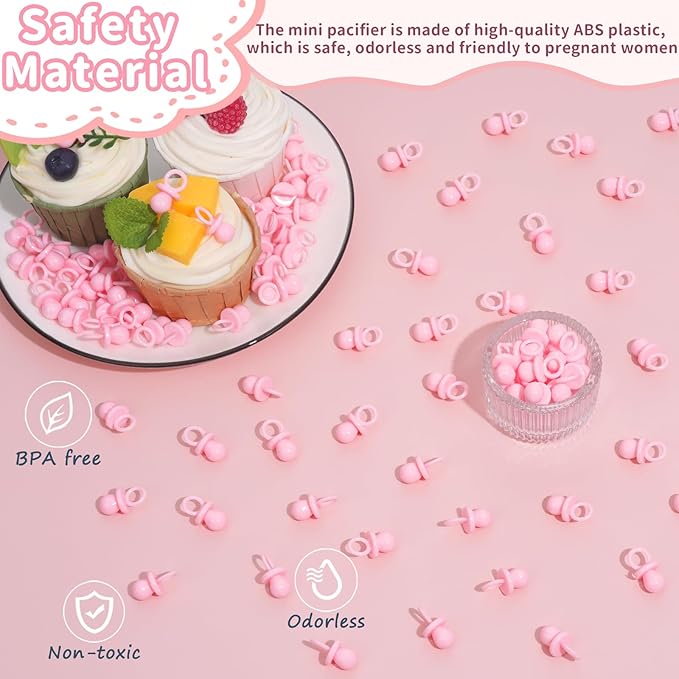 Baby Shower Pacifiers, 150 Mini Pacifiers for Baby Shower