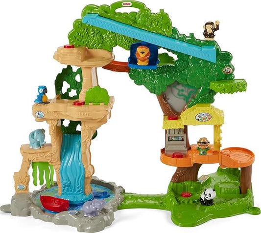 Fisher-Price Little People Toddler Toy Share & Care Safari 2-Ft 7 Figures 1+ years