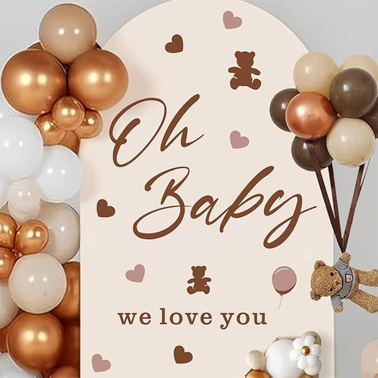 Oh Baby Party Decals Baby Shower Sign Decor for Backdrop