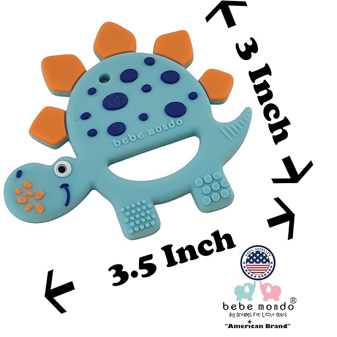 Dinosaur Toys Baby Teething Toys Teether for Infant Baby Newborn 0-6 Months 6 to 12 18