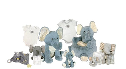 Stephan Baby Chewbie Activity Toy and TeeTher Security Blanket, Grey Elephant