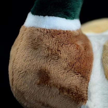 ZHONGXIN MADE Simulation Mallard Duck Plush Toy Stuffed Animals - Soft Realistic 13” Green Mallard Duck Doll, Cute Toys Real Plushie Toy Home Decoration