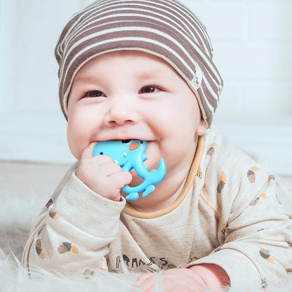 Baby Teething Toys Silicone Dinosaur Baby Teethers for Babies 0-6, 6-12 Months