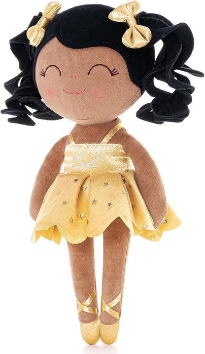 Gloveleya Baby Dolls Soft Snuggly Curly Hair Ballerina Doll First 14inches Ballerina
