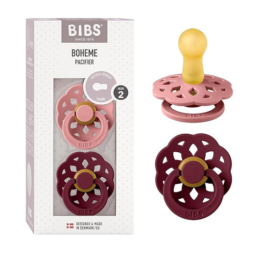 BIBS Pacifiers 6-18 Months | Boheme Collection 2-Pack