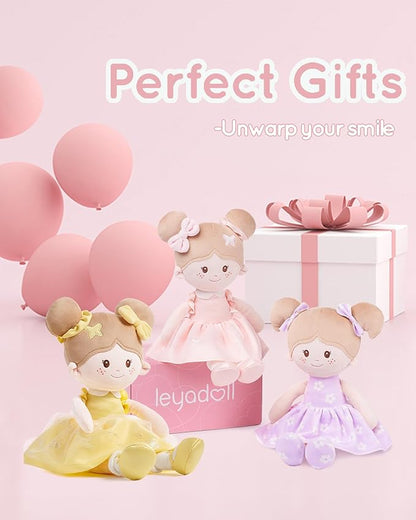 Soft Baby Doll Toys (16''), My First Baby Rag Doll for 1 Year-Old Girl Birthday Gift