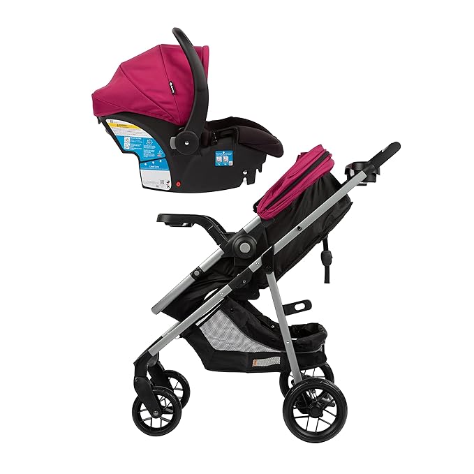 Safety 1st Grow and Go Flex 8-in-1 Car Seat Stroller Combo, Baby Stroller Travel Systems for Infants 4-30 lbs, Stroller and Carseat Combo Set, Orchid Bloom