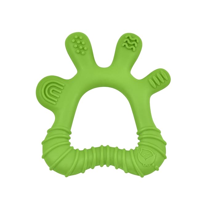 green sprouts Front & Side Teether made from Silicone | Soothes & massages baby's front & side gums & teeth